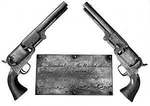 Gift of pistols from President Lincoln